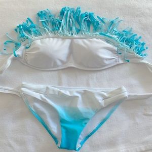 Blue & White Tye Dye Bikini